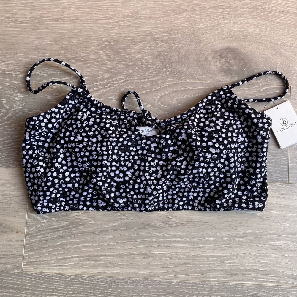 Volcom Black and White bikini top
